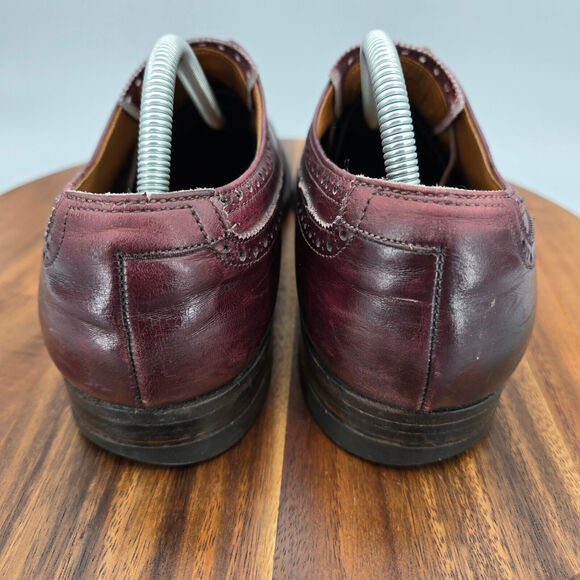 Alden 646 Bluchers Men\'s 11.5 AAA/A Burgundy Leather Wingtip Oxfords Dress Shoes main image 5